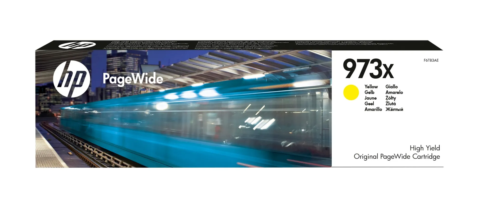 HP Cartuccia giallo ad alta capacità originale 973X PageWide - immagine 1