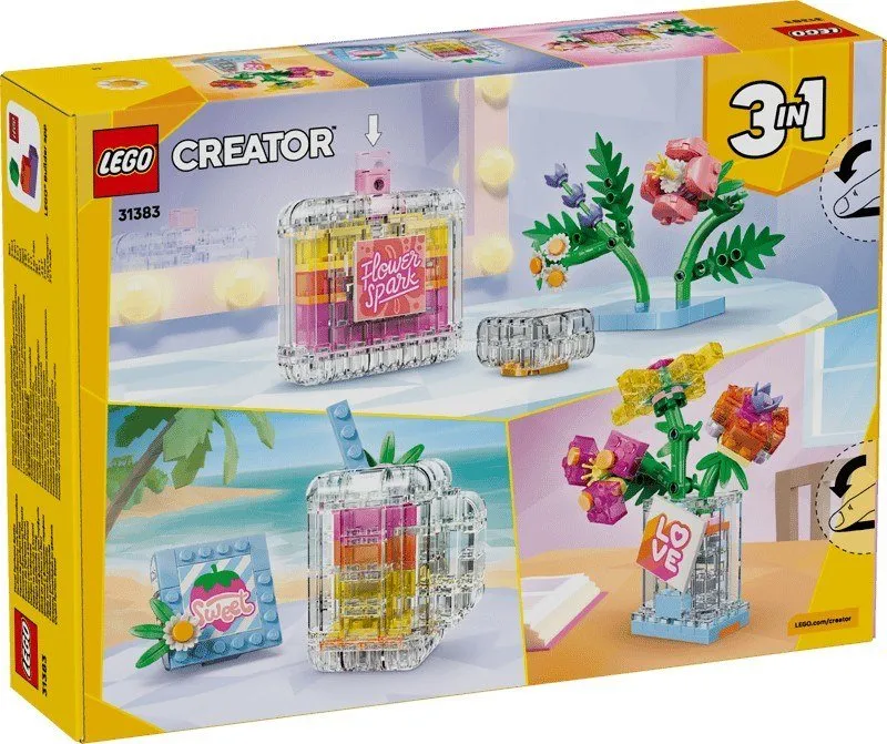 Lego® Creatori 3-in-1 Boccetta di profumo con decorazione floreale 31383 - immagine 1