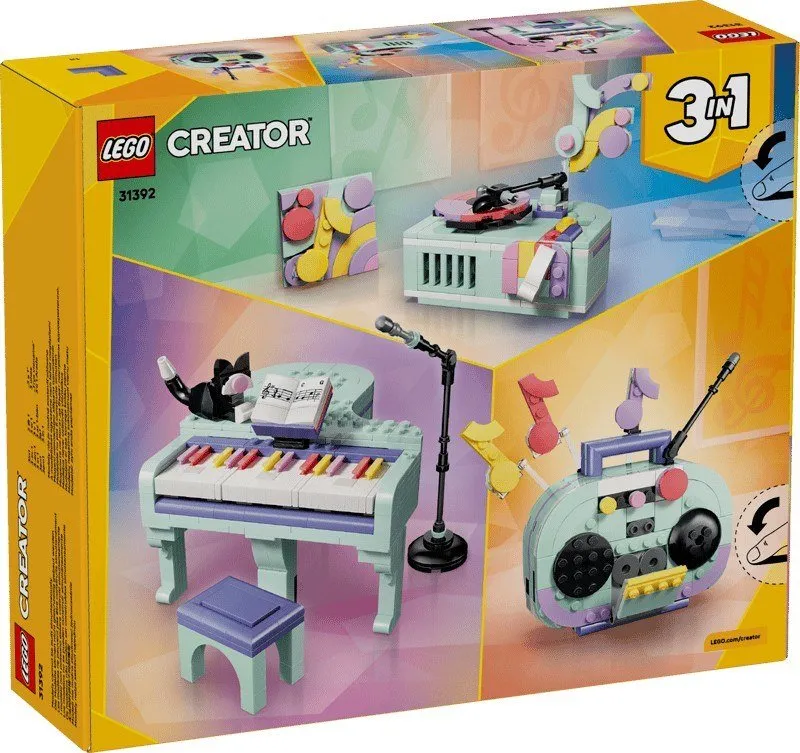 Lego® Creatori 3-in-1 Pianoforte decorativo con gatto 31392 - immagine 1