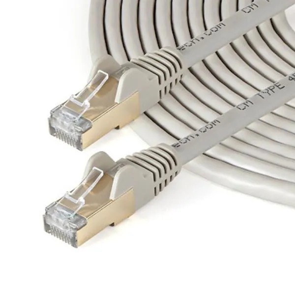Startech Cavo Di Rete Ethernet RJ45 CAT6a Da 10m - Grigio In Rame Network (6ASPAT10MGR) 6ASPAT10MGR - immagine 1