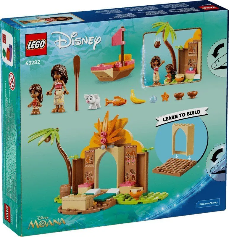 Lego® Disney Oceania Casa del villaggio e barca 43282 - immagine 1