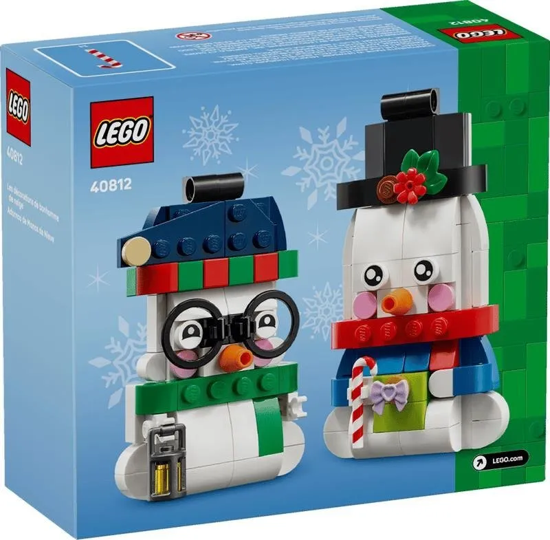 Lego® Pupazzi di neve ornamentali 40812 - immagine 1