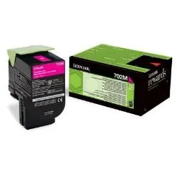 Lexmark 702M Cartuccia Di Toner Return Program Magenta 70C20M0 - immagine 1