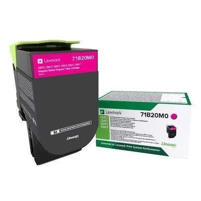 Lexmark CS/X317 Magenta Return Program Toner Cartridge 71B20M0 - immagine 1