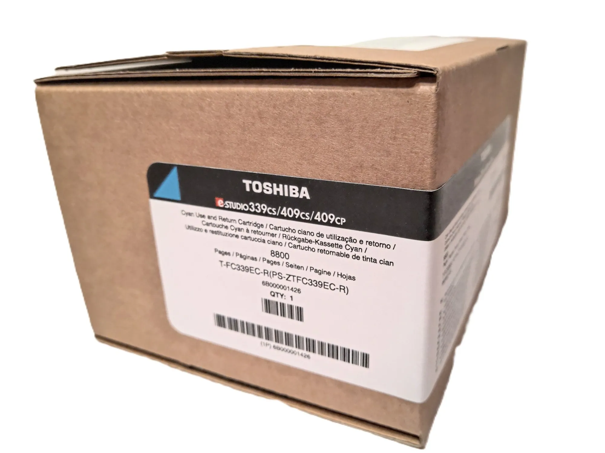 ORIGINALE Toshiba toner ciano T-FC339EC 6B000001426 8800 pagine - immagine 1