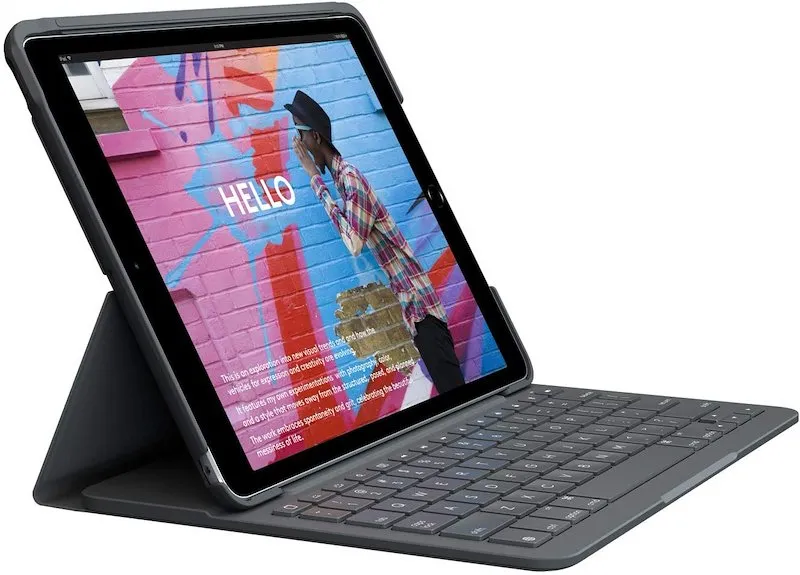 Logitech Slim Folio for iPad (7th, 8th, & 9th generation) Grafite - immagine 1