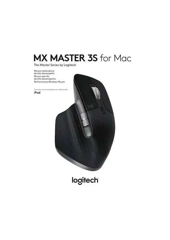 Logitech Mouse Bluetooth MX Master 3S For Mac 910-006571 Space Grey - immagine 1