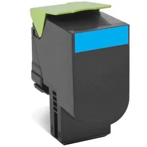 ORIGINALE Lexmark toner ciano 802HC 80C2HC0 3000 pagine cartuccia di stampa riutilizzabile - immagine 1
