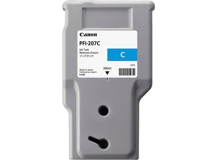 ORIGINALE Canon Cartuccia d'inchiostro ciano PFI-207c 8790B001 300ml - immagine 1