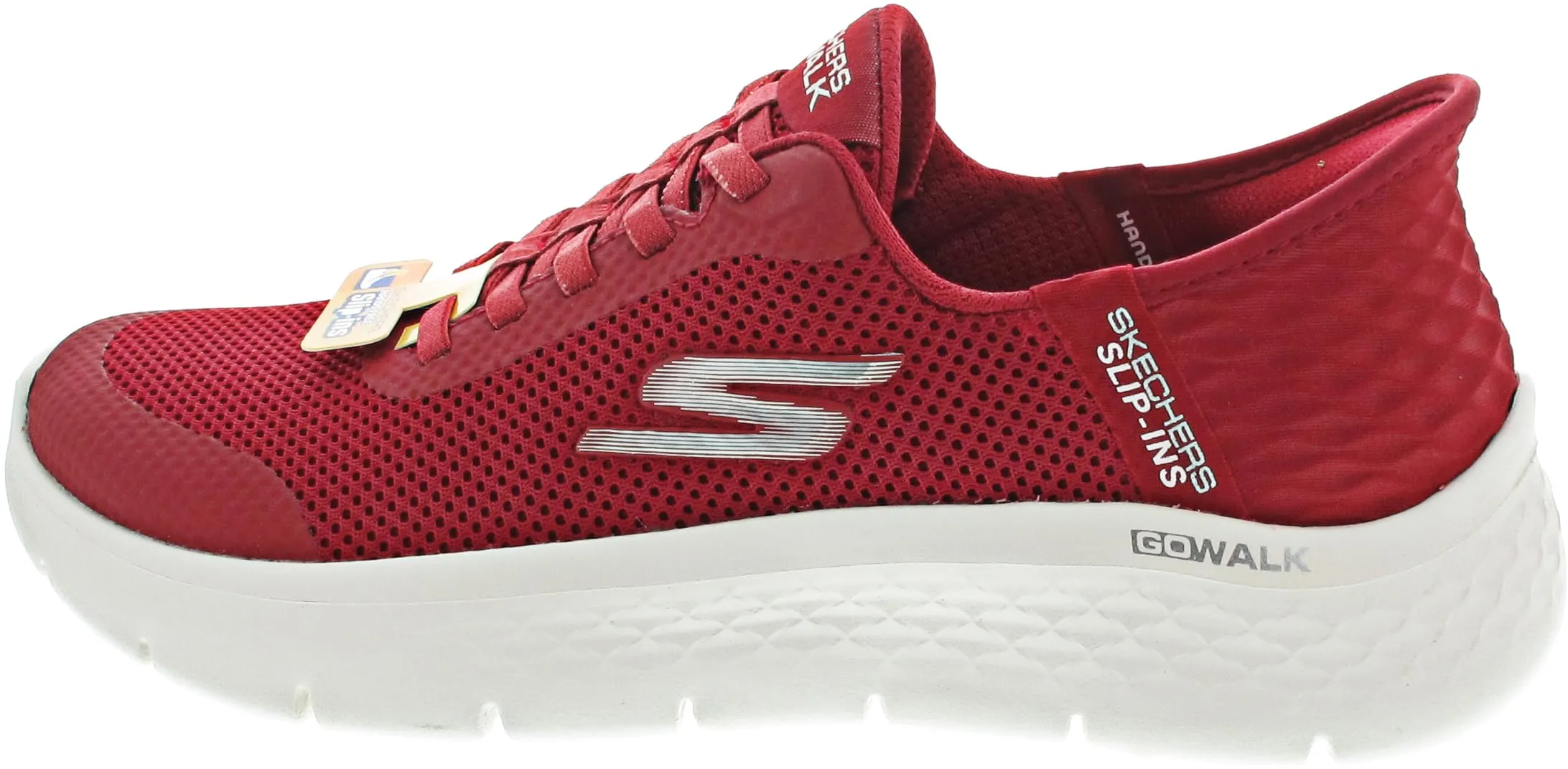 Skechers Donna Go Walk Flex Grand Entry Scarpe da Allenamento, Red Textile/Trim, 36 EU - immagine 1