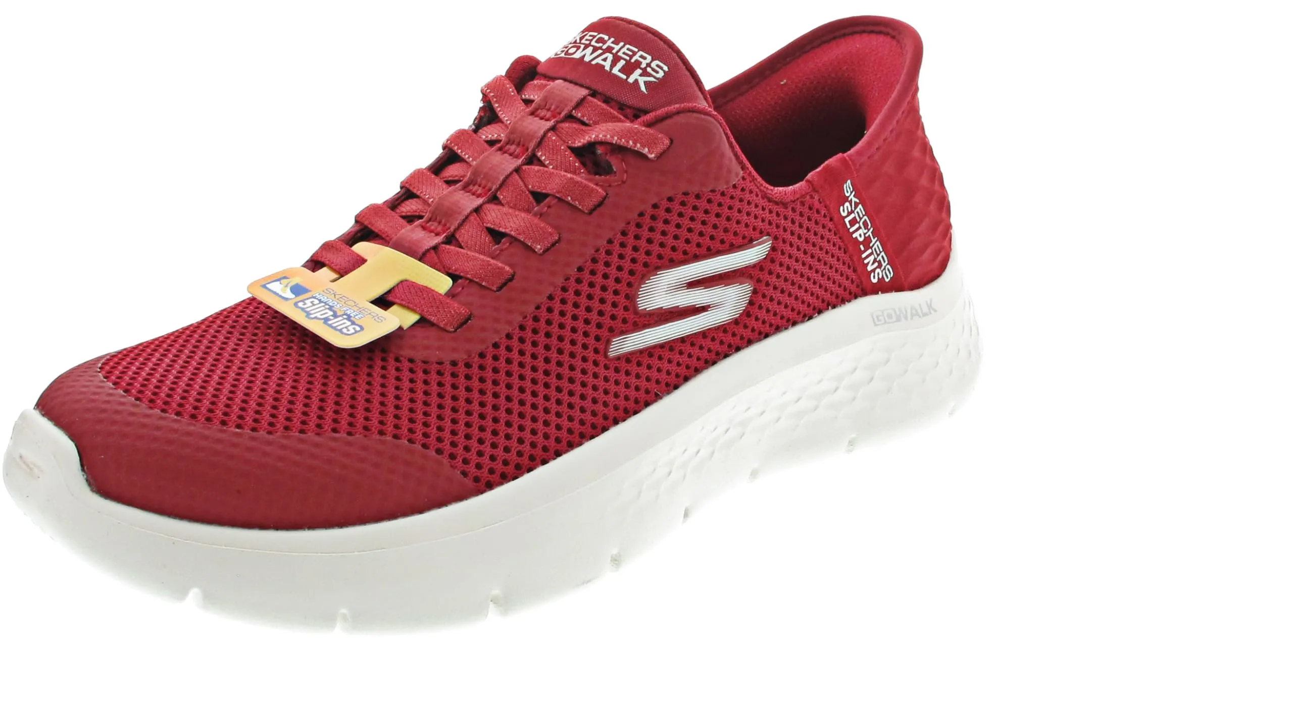 Skechers Donna Go Walk Flex Grand Entry Scarpe da Allenamento, Red Textile/Trim, 36.5 EU - immagine 5