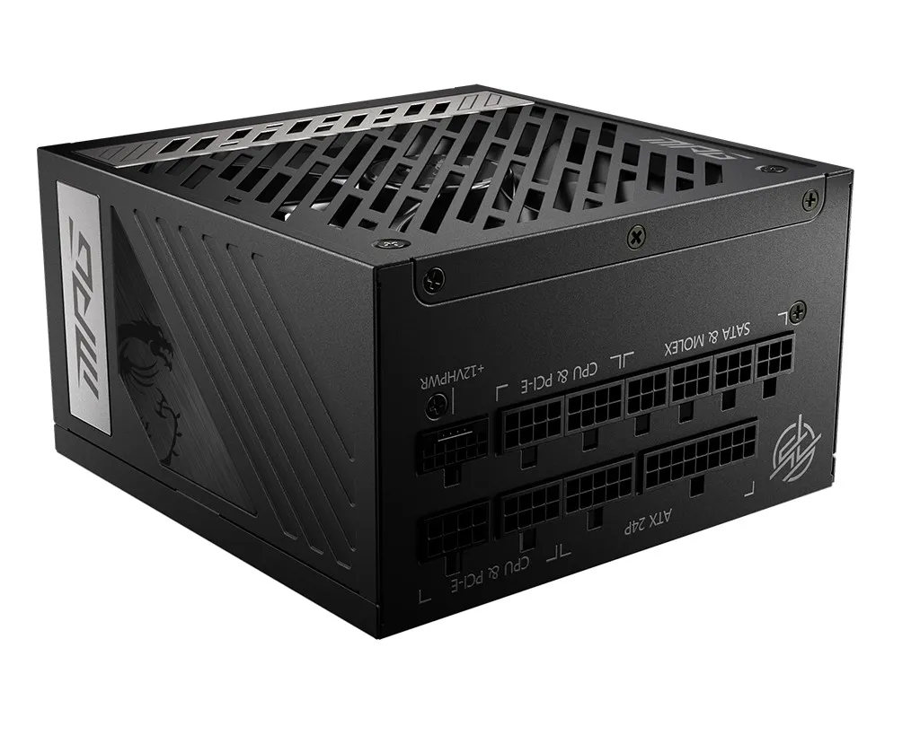 Alimentatore 1000W Mpg A1000G Pcie 80+ Gold Pfc Attivo Full Modular Bk - immagine 1