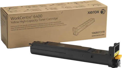 ORIGINALE Xerox toner giallo 106R01319 WorkCentre 6400 16500 pagine alta capacit? - immagine 1