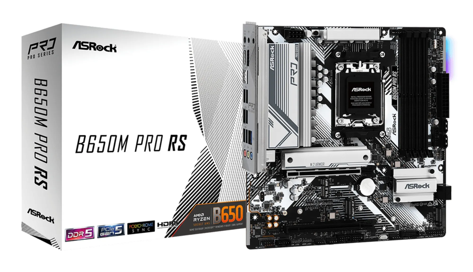 Asrock Mb Amd Am5 B650/4Ddr5/4Sata3 - immagine 1