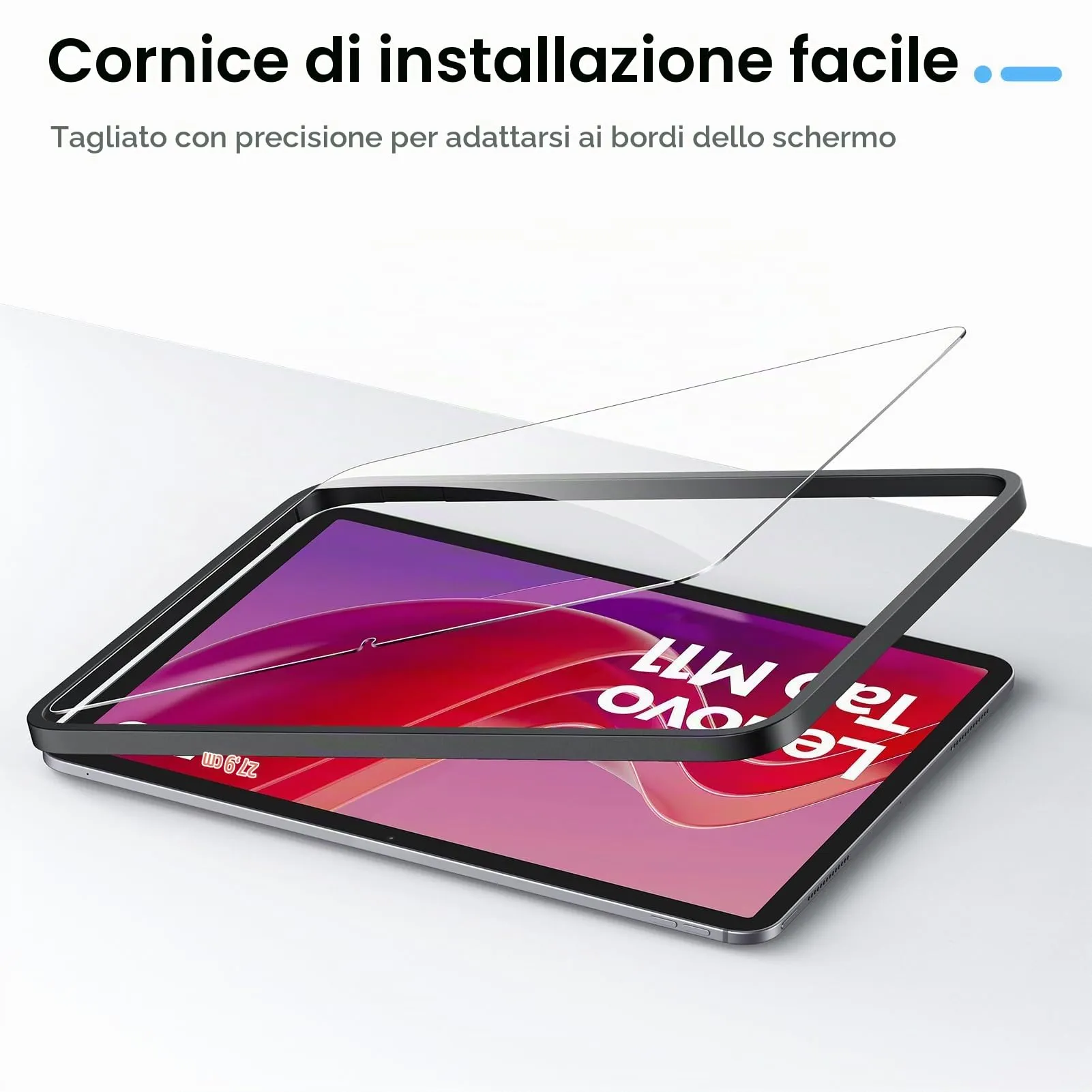 Gerutek 2 Pezzi Pellicola Protettiva per Lenovo Idea Tab 11/Tab M11/Tab K11 - immagine 3