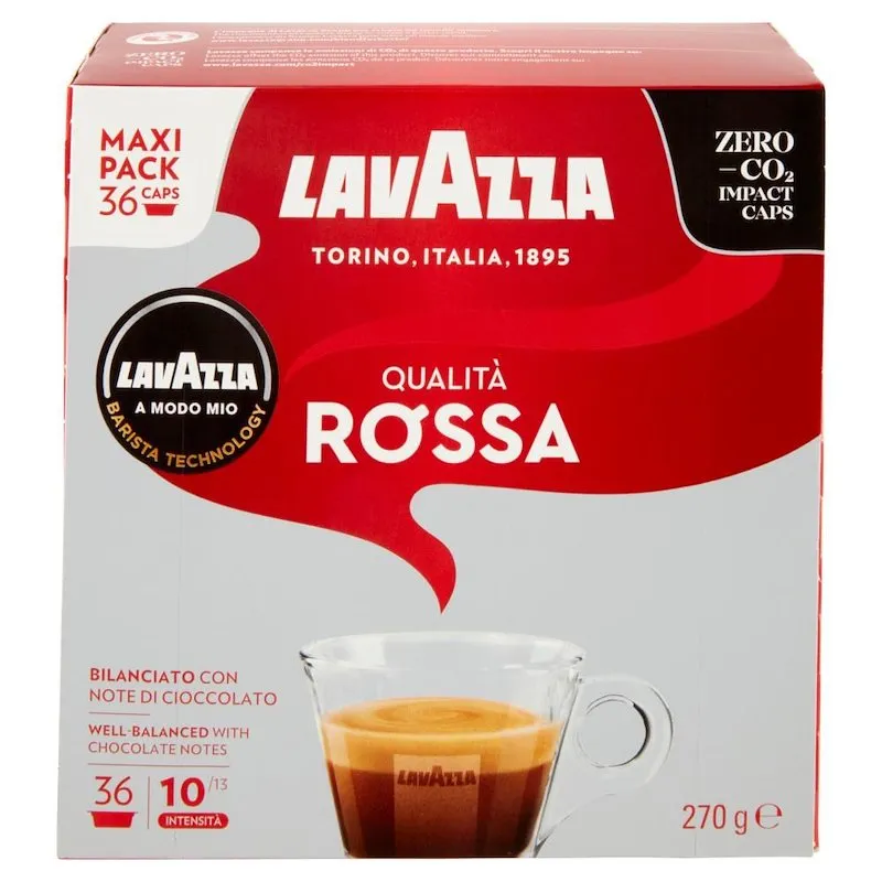 Lavazza A Modo Mio Capsule Caffè 36Pz Qualità Rossa 8888 - immagine 1