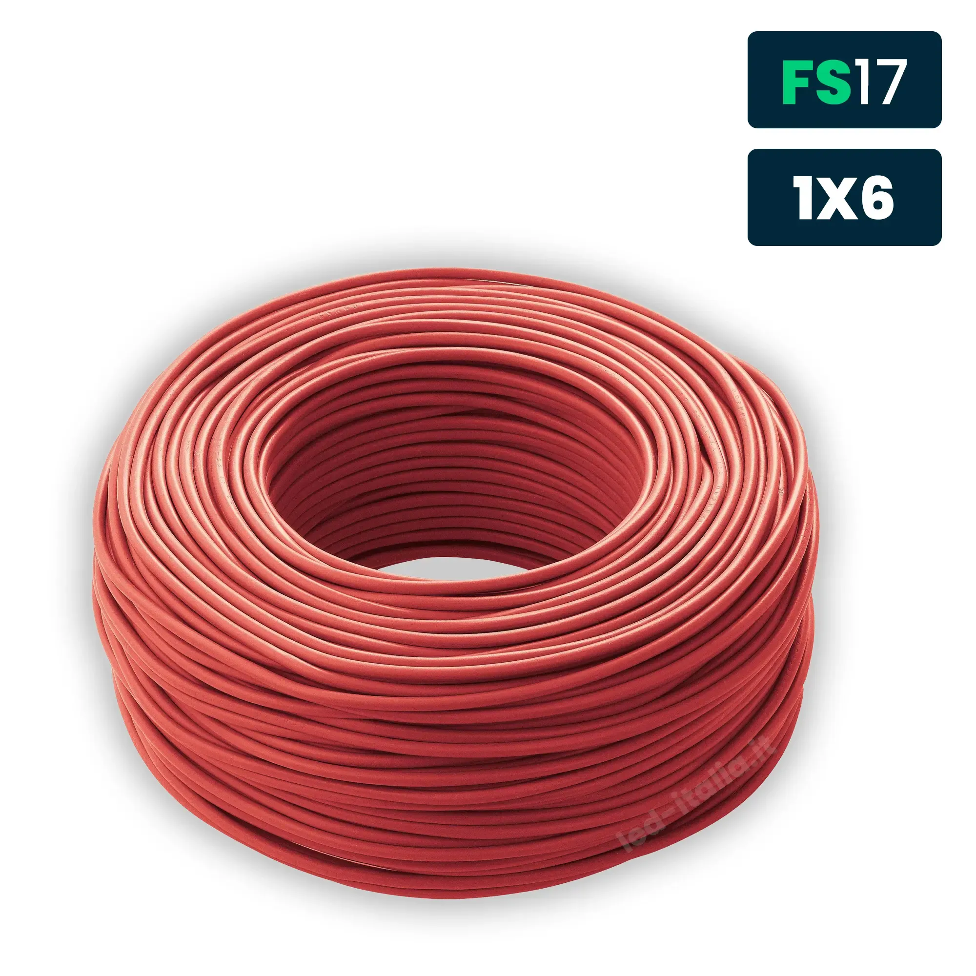 Cavo Unipolare Fs17 450/750V 6Mm? Rosso - immagine 1