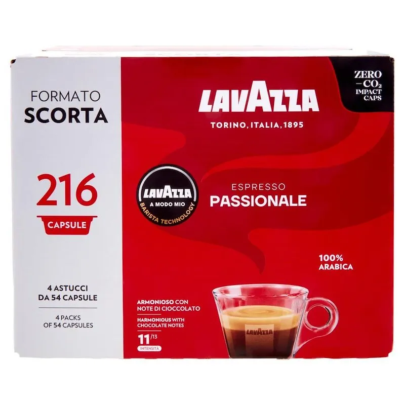 Lavazza A Modo Mio Capsule Caffè 216 Pz Passionale 8240 - immagine 1