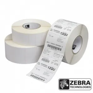 ORIGINALE Zebra Etichette 800262-125 12PCK Z-Select 12 Rotoli termo 2000D 57x32 mm 2100 Et./Rotolo permanente - immagine 1
