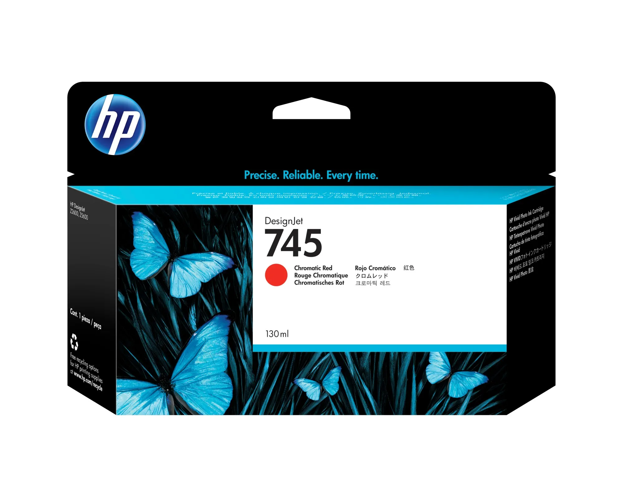 Hp Cart Ink 745 Rosso Cromo - immagine 1