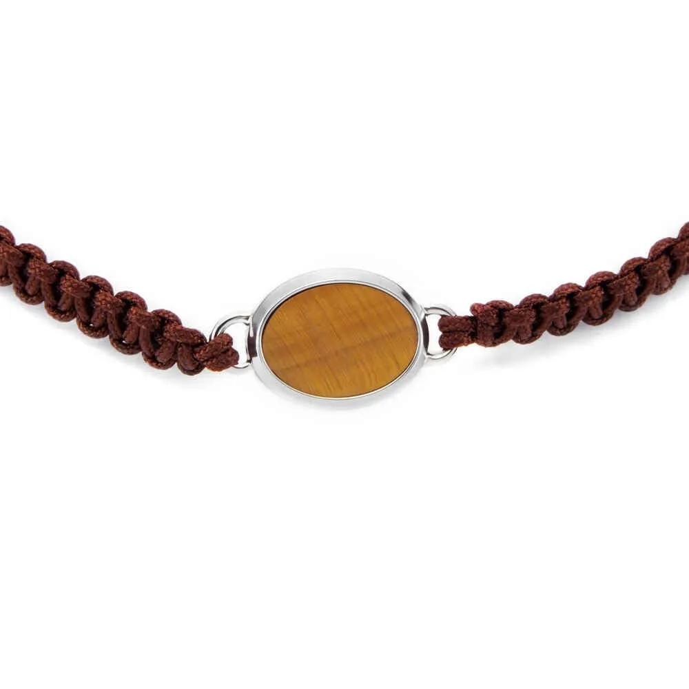 Fossil Bracciale da uomo in acciaio inox color argento JF04853040, Eine Grösse, Acciaio inossidabile, Nessuna pietra preziosa, Rosso Scuro - immagine 3