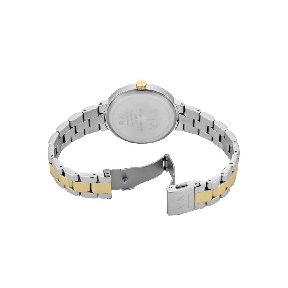 Armani Exchange Orologio da donna, Movimento al quarzo a due lancette e cassa da 36 mm con cinturino in acciaio o pelle - immagine 6