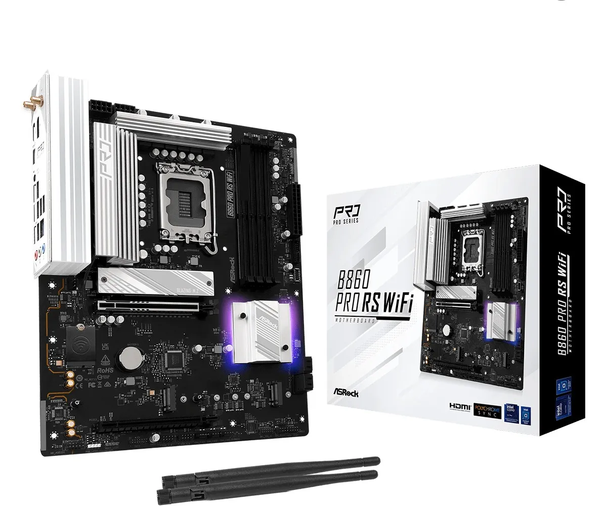 Asrock B860 Pro RS WiFi Intel B860 LGA 1851 (Socket V1) ATX - immagine 1