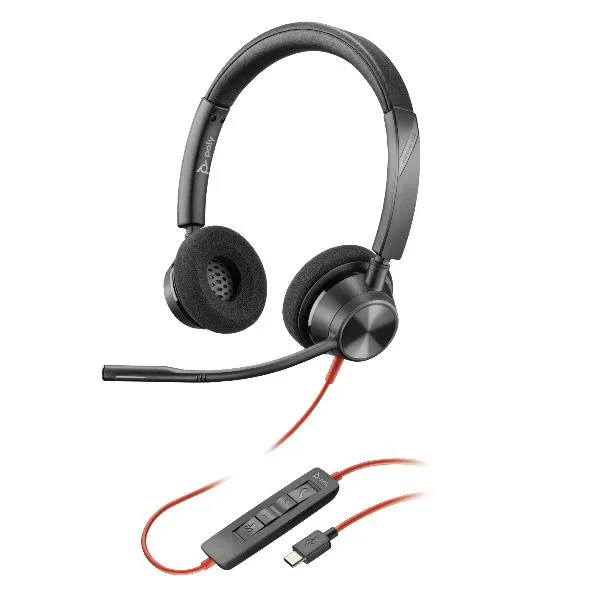 Poly Hp Blackwire 3320 Stereo Usb-C Headset +USB-C/A Adapter 8X219AA - immagine 1