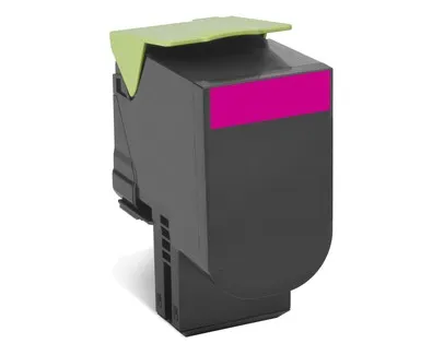 ORIGINALE Lexmark toner magenta 802SM 80C2SM0 2000 pagine cartuccia di stampa riutilizzabile - immagine 1