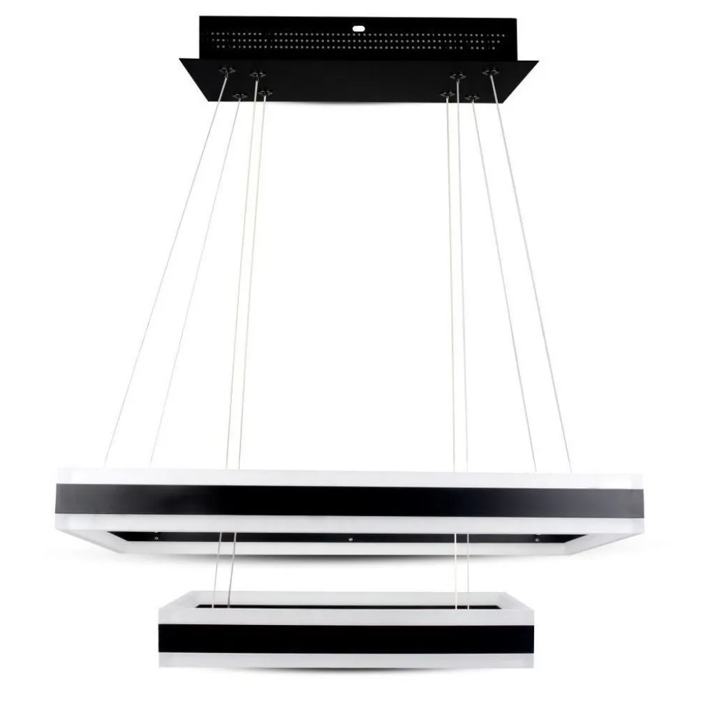 V-TAC 115W Soft Light Chandelier Dimmable Black 3000K - immagine 1