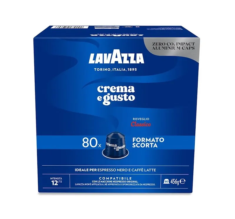 Lavazza Capsule Caffè 80Pz Crema e Gusto Compatibili Nespresso - immagine 1