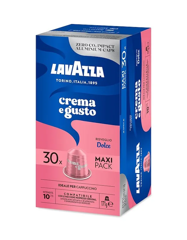Lavazza Capsule Caffè 30Pz Crema e Gusto Dolce Compatibili Nespresso 7030 - immagine 1