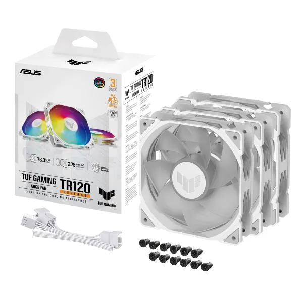 Asus TR120 Fan Argb White 3IN1 90DA0093-B09020 - immagine 1
