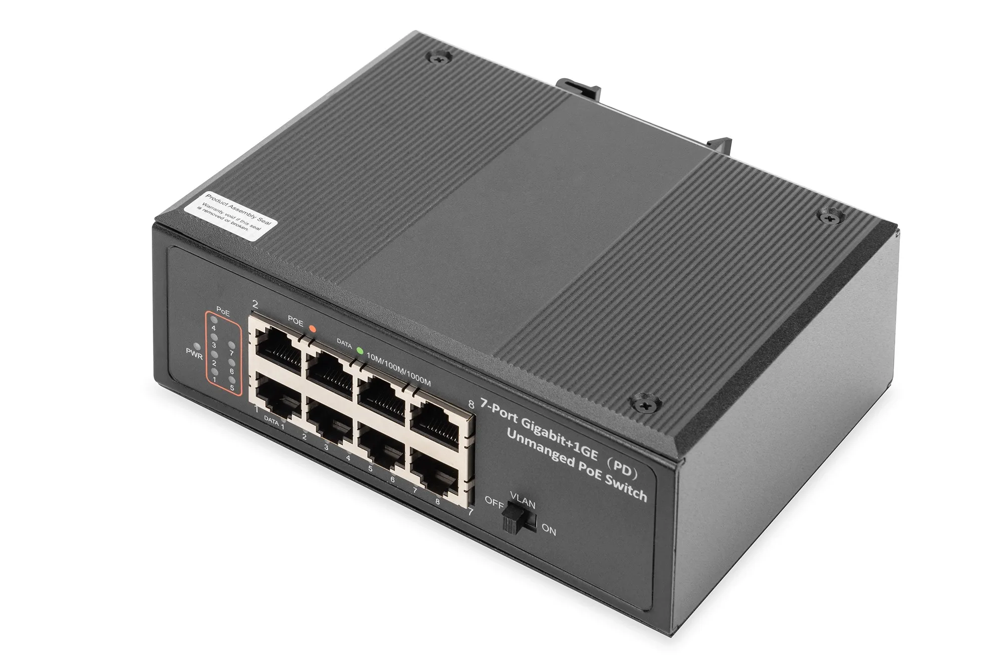 Switch Industriale 7 Porte Gigabit Poe + Una Porta Pd - immagine 1