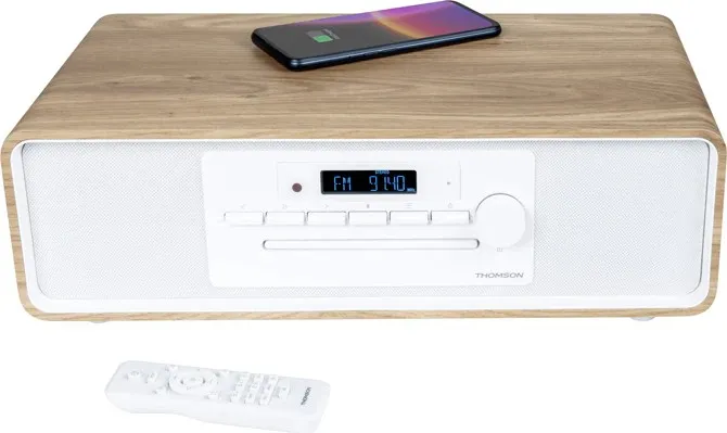 Thomson MIC301IBT set audio da casa Microsistema audio per la casa 10 W Bianco Legno - immagine 1