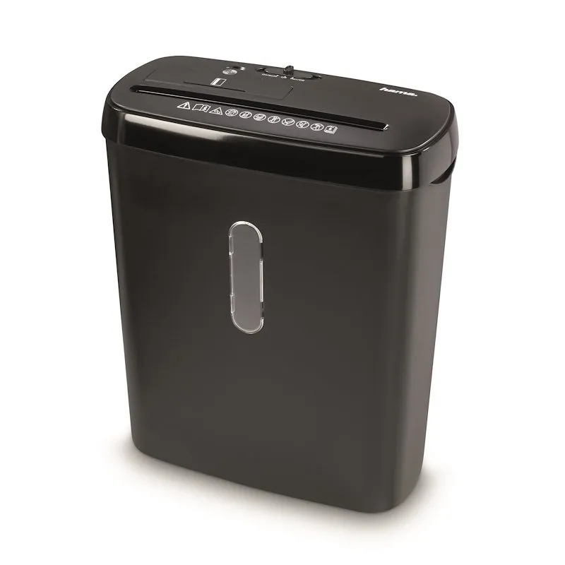 Hama Distruggi documenti elettrico S8CD a striscia, documenti, CD, carte dicredito, 11l, nero - immagine 1