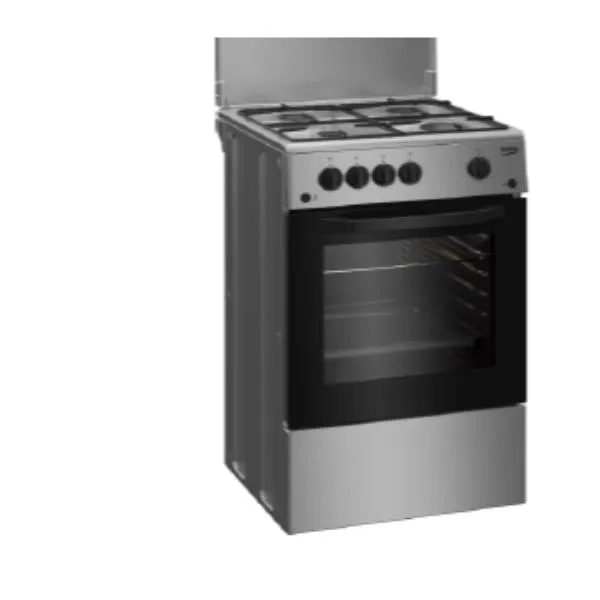 Beko Cucina 50X50 Forno Elettrico Statico + Piano Con 4 Bruciatori A Gas Egriglie Piattina Classe Controllo Meccanico Colore Silver 9152121013 - immagine 1