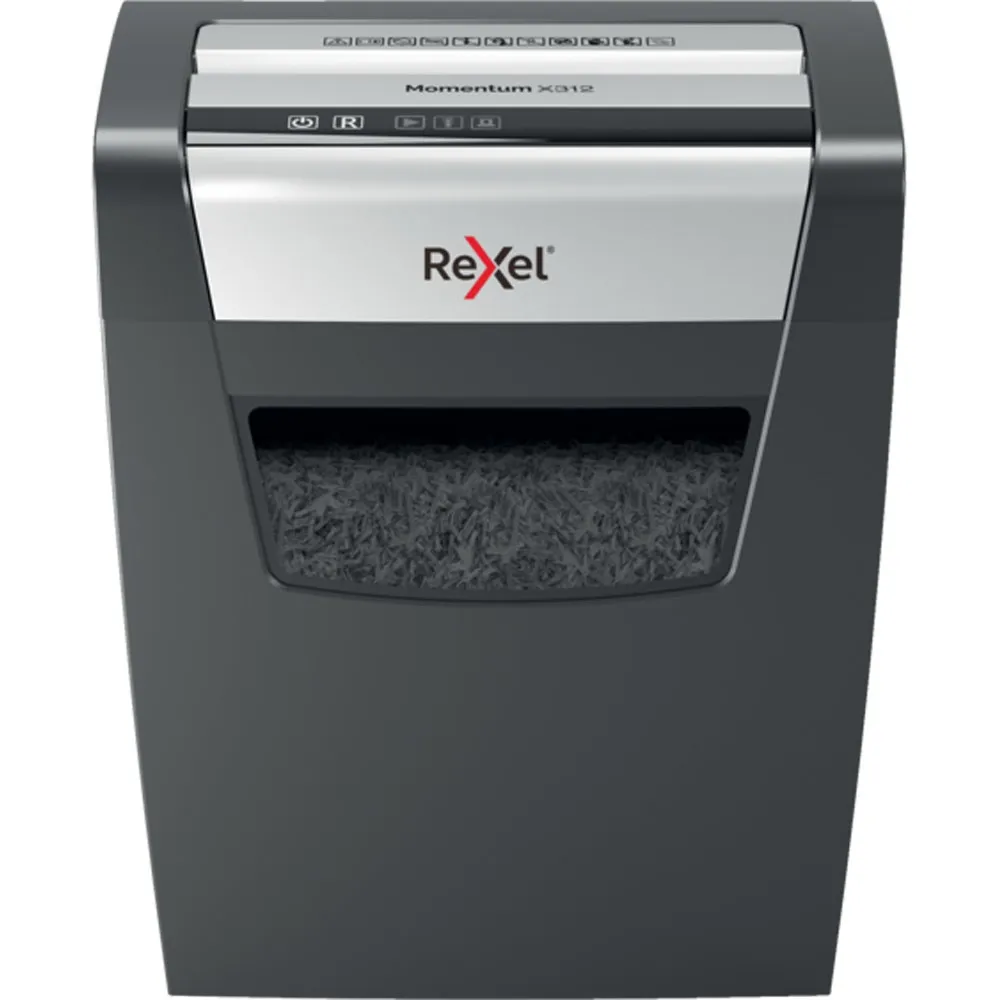 Rexel Momentum X312 distruggi documenti Taglio a particelle Nero Grigio - immagine 1