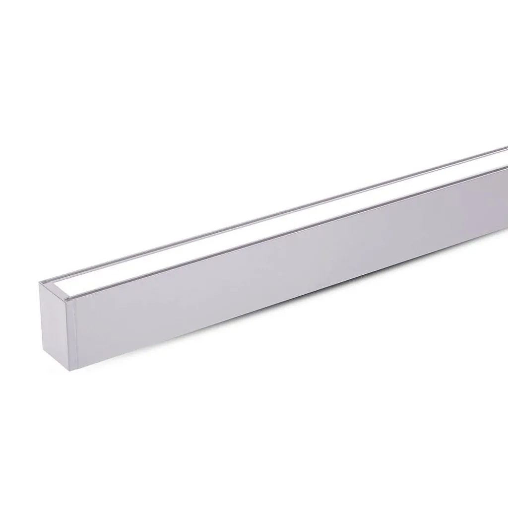 V-TAC PRO Plafoniera LED Chip Samsung a Sospensione 60W Lineare Colore Argento 4000K - immagine 1