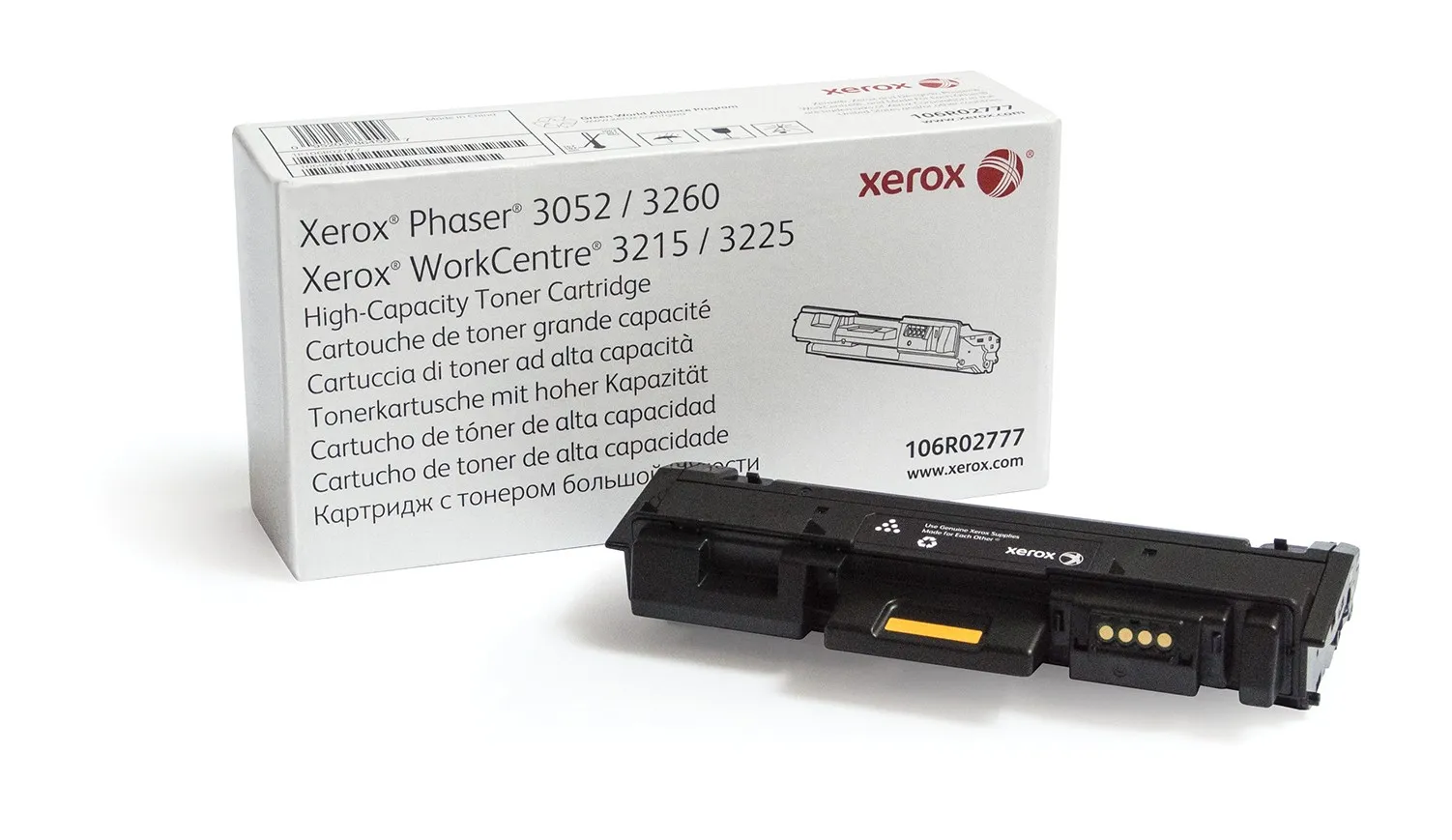 Xerox Cartuccia toner Nero da 3000 pagine per Phaser 3260 / WorkCentre 3225 (106R02777) - immagine 1