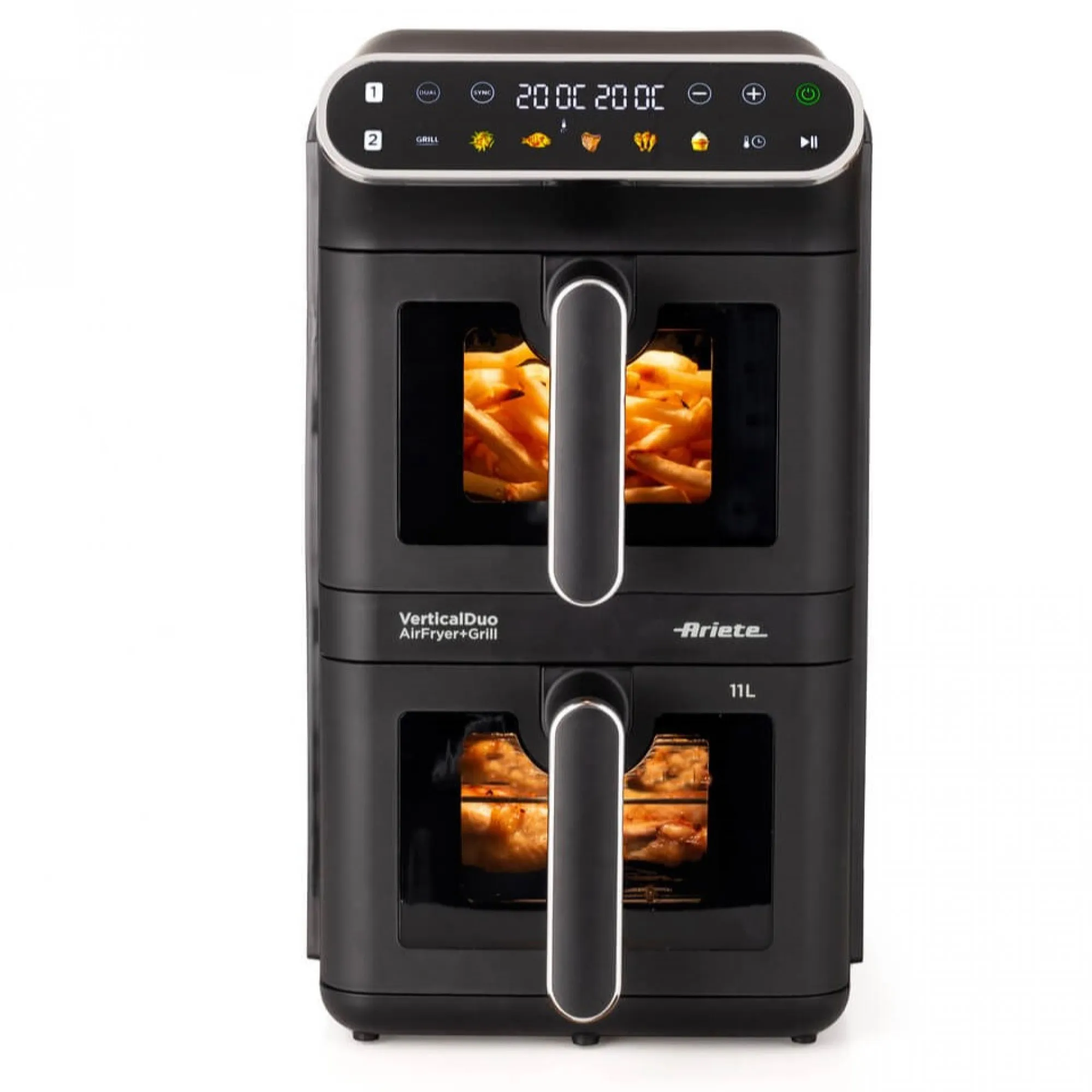 Friggitrice Ad Aria Doppio Cestello 552 11 Ariete Con Finestra Ari 4640 - immagine 1
