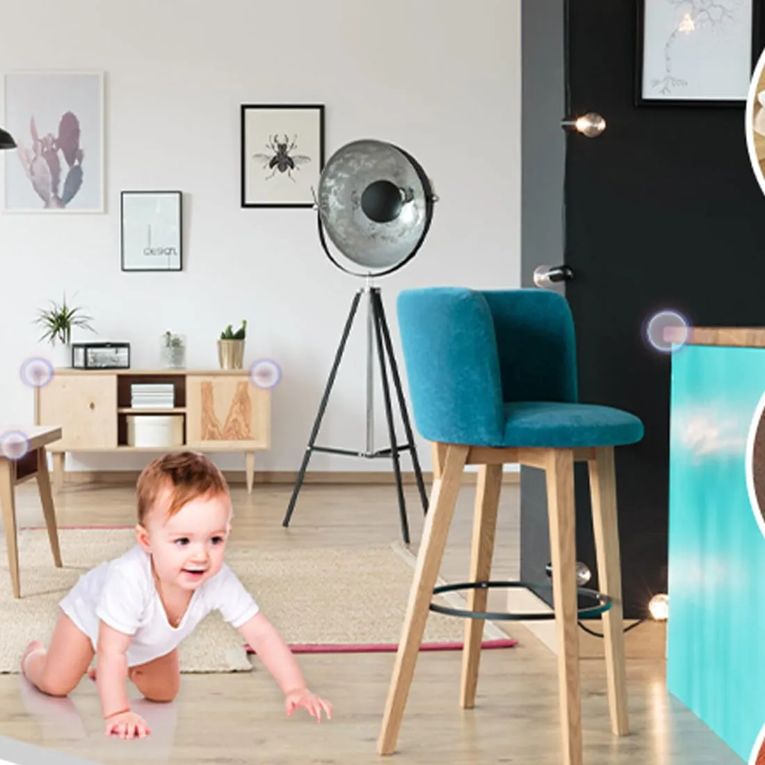 WeddHuis Paraspigoli per Bambini Trasparenti, Confezione da 12, Forma a L, Protezione per Bordi e Angoli Che Non Si Deforma o Strappa Facilmente, Angolari in Gomma e Tavolo, per Neonati e Anziani - immagine 5