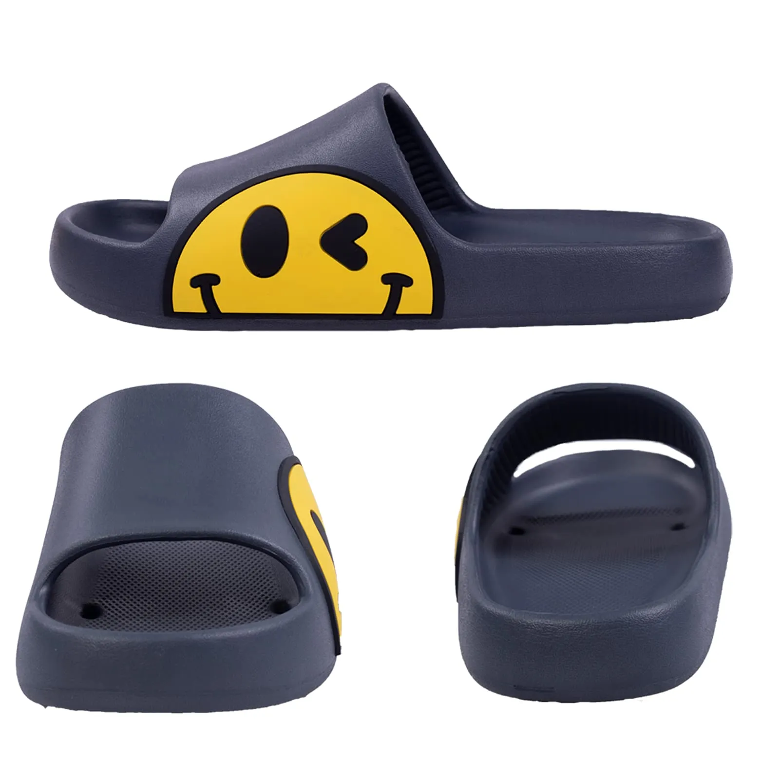 Waysoland Ciabatte donna uomo estive da Spiaggia Sandali,Ciabatte Morbide per bambini bagno,Doccia,pantofole antiscivolo infradito per interni esterni(Grigio,42/43 EU) - immagine 2