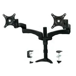 Startech Supporto Per Doppio Monitor LED Schermo Display -Braccio Con Staffe Regolabile Sistema Gestione Cavi E Altezza ARMDUAL - immagine 1