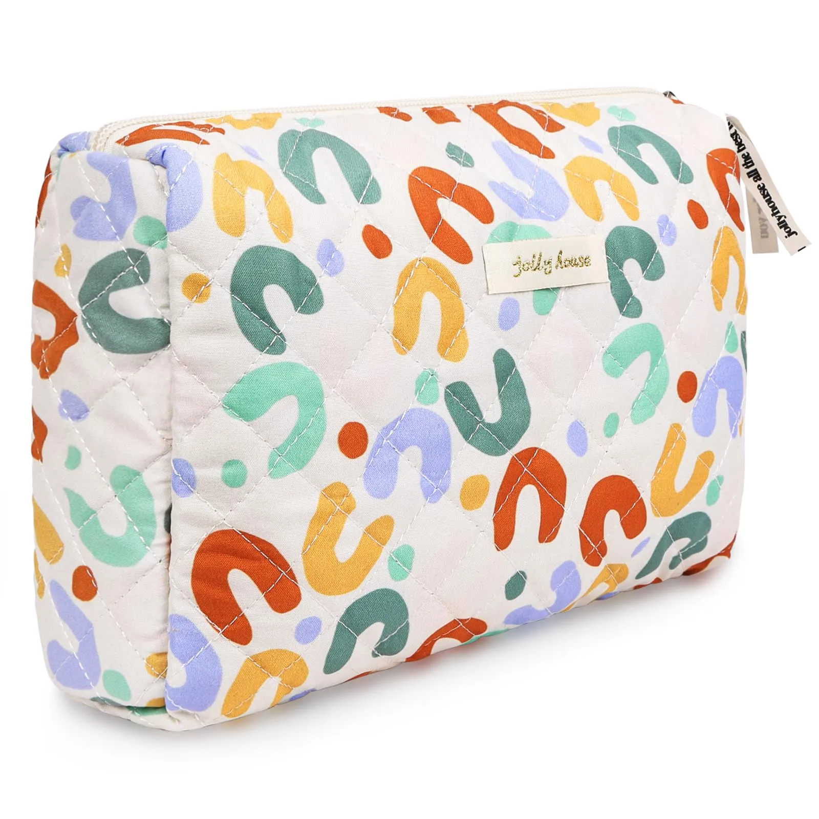 Aucuu Borsa da Toilette da Viaggio, Beauty Case da Viaggio, Borsa per Cosmetici con Lettera U, Trucco Pochette da Toilette, Trousse Trucchi Organizer per Cosmetici, per Donne e Ragazze - immagine 7