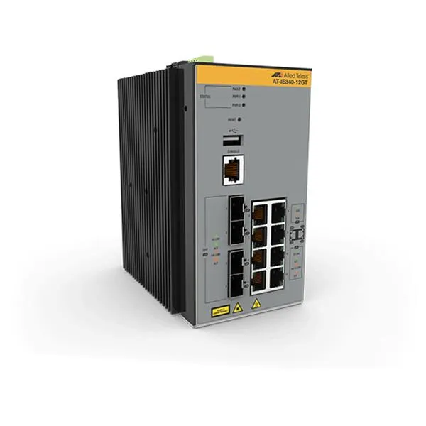 Allied Telesis L3 Industrial Ethernet Switch 8X 10/100/1000-T 4X Sfp Ports AT-IE340-12GT-80 - immagine 1