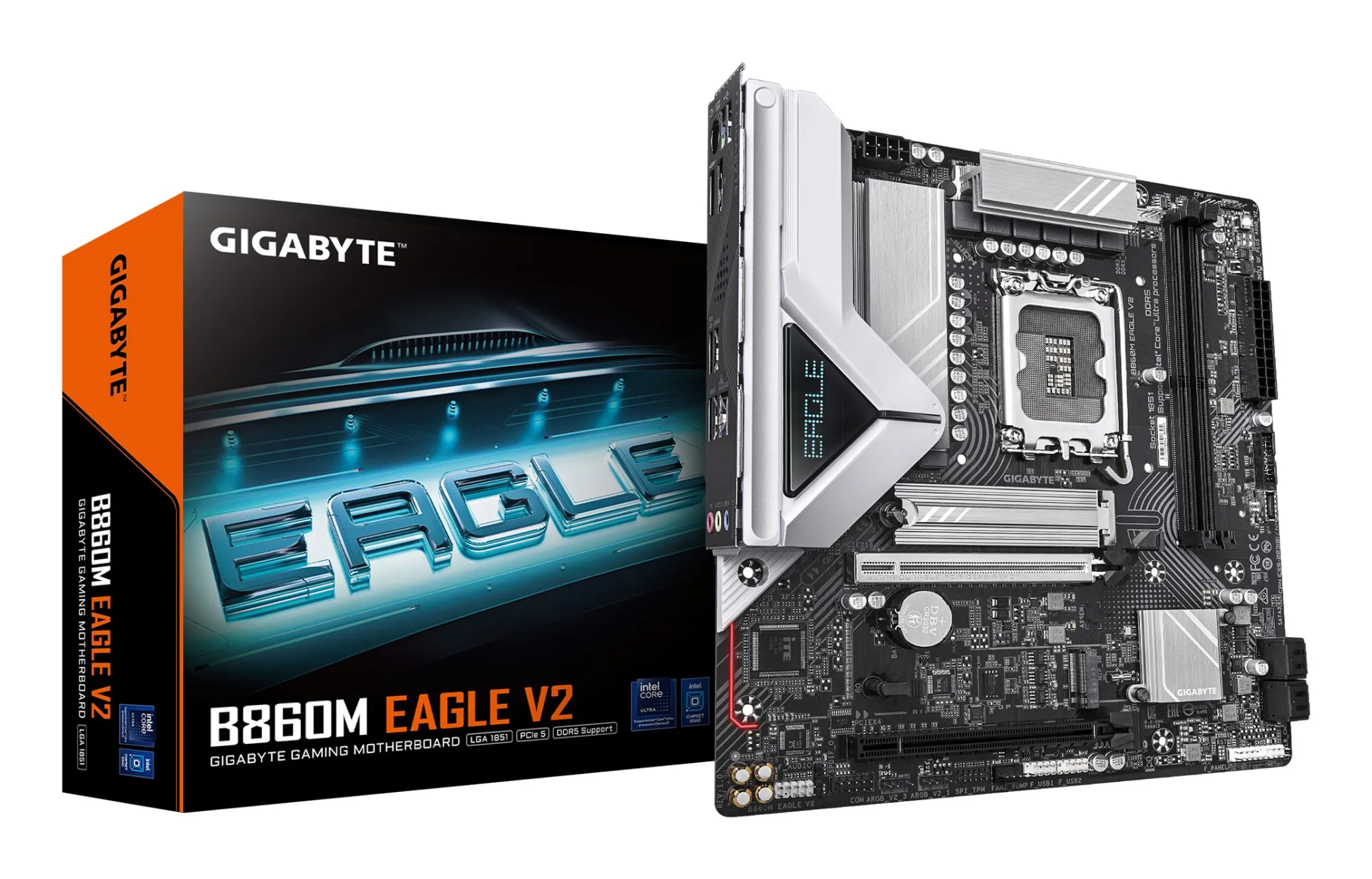 GIGABYTE B860M EAGLE V2 Scheda madre - CPU Intel Core Ultra Series VRM a 6+1+2 fasi fino a 9066 MHz DDR5 1x M.2 PCIe 5.0 + 1x M.2 PCIe 4.0 LAN 2.5 GbE USB 3.2 Gen 1 - immagine 1