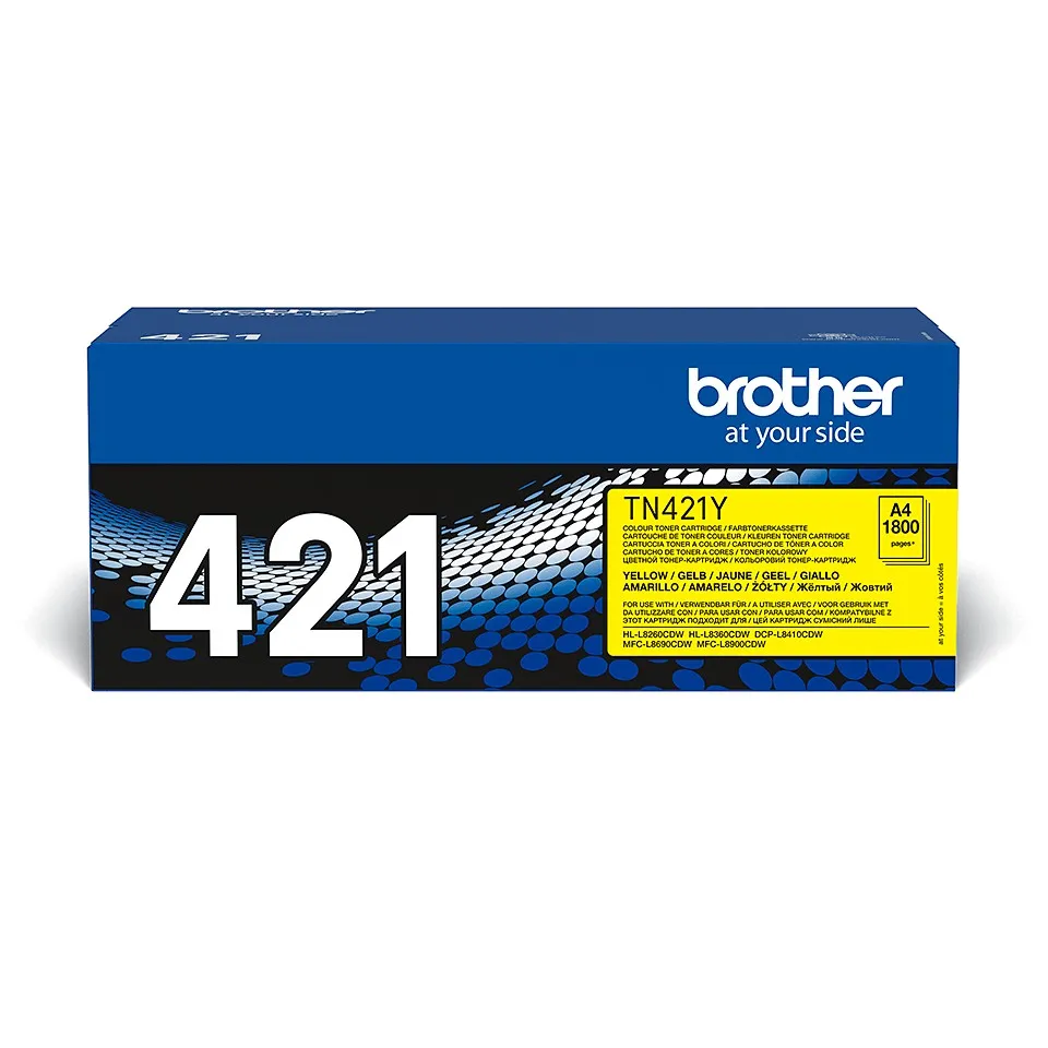 Toner Brother Tn421Y Giallo Per Hl L8260Cdw/Dcp L8410Cdw - immagine 1