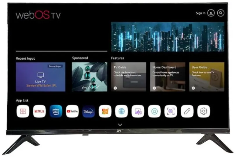 Tv 32 Jcl Hd Led Dvbt2 Smart S2 Webos Wifi - immagine 1