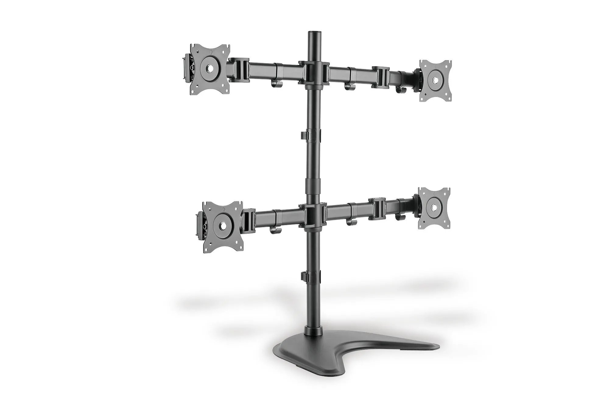 SUPPORTO UNIVERSALE PER 4 MONITOR CON INSTALLAZIONE TRAMITE SUPPORTO/MORSETTO - immagine 1